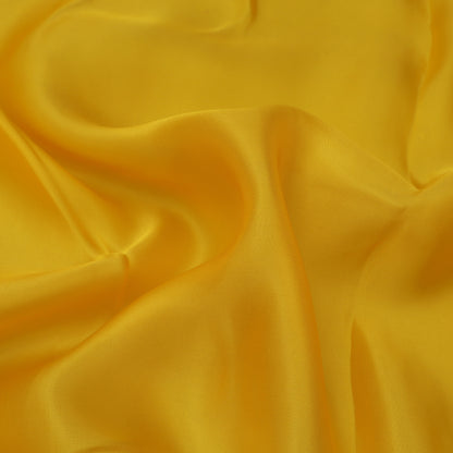 Yellow Color Organza Booti Fabric