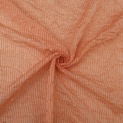 Crush Chanderi Bandhani Print Fabric