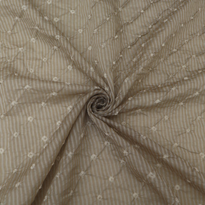 Crush Chanderi Bandhani Print Fabric