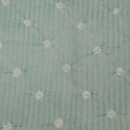 Crush Chanderi Bandhani Print Fabric