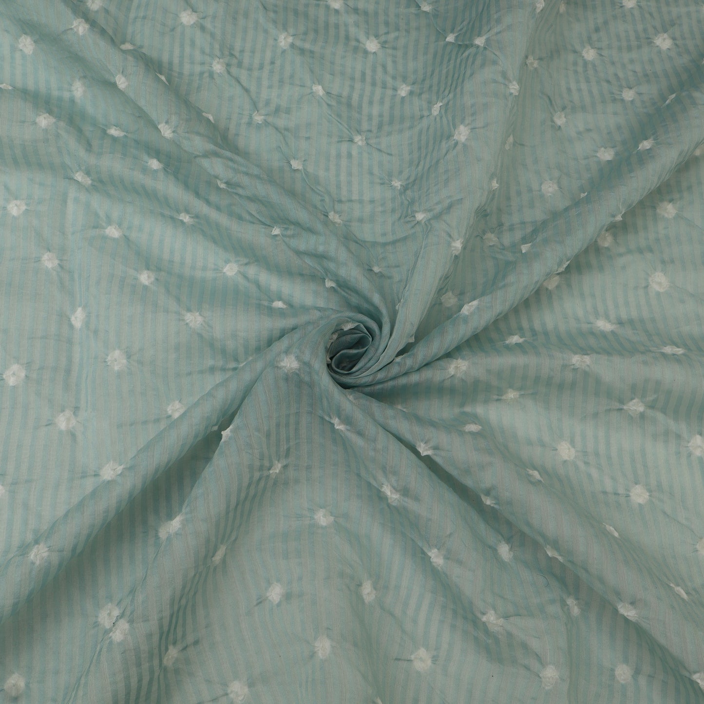 Crush Chanderi Bandhani Print Fabric