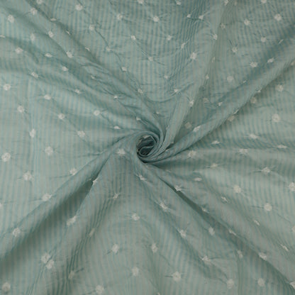 Crush Chanderi Bandhani Print Fabric