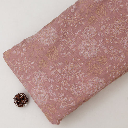 Chanderi Embroidery Fabric