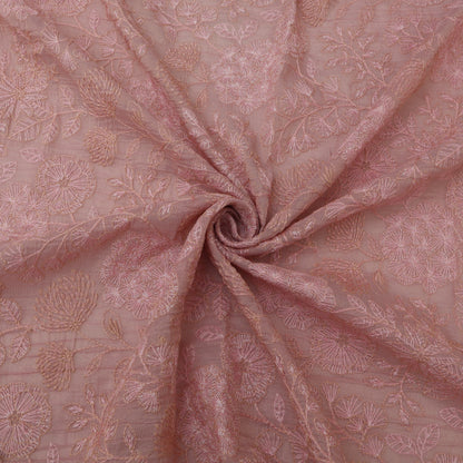 Chanderi Embroidery Fabric