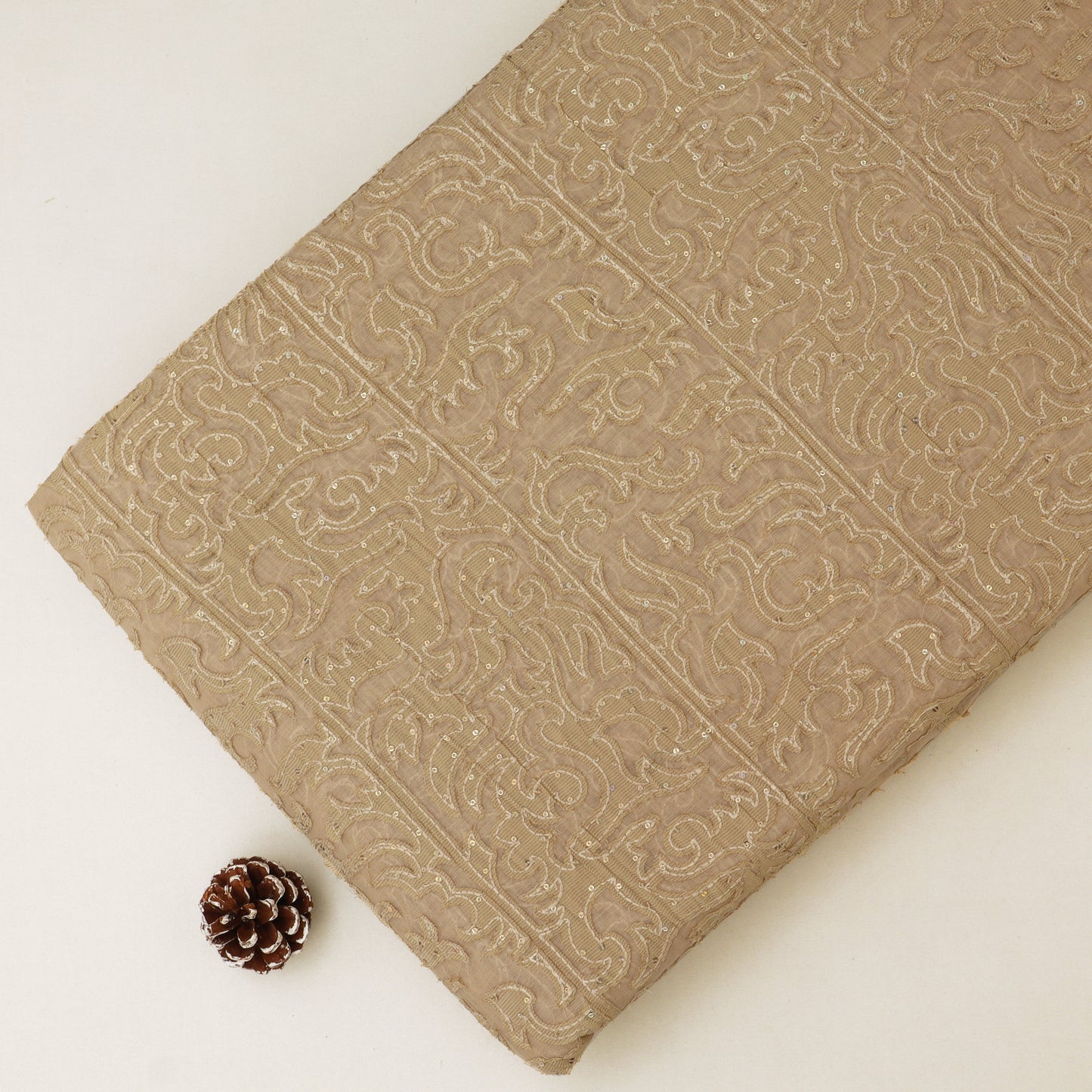 Chanderi Embroidery Fabric