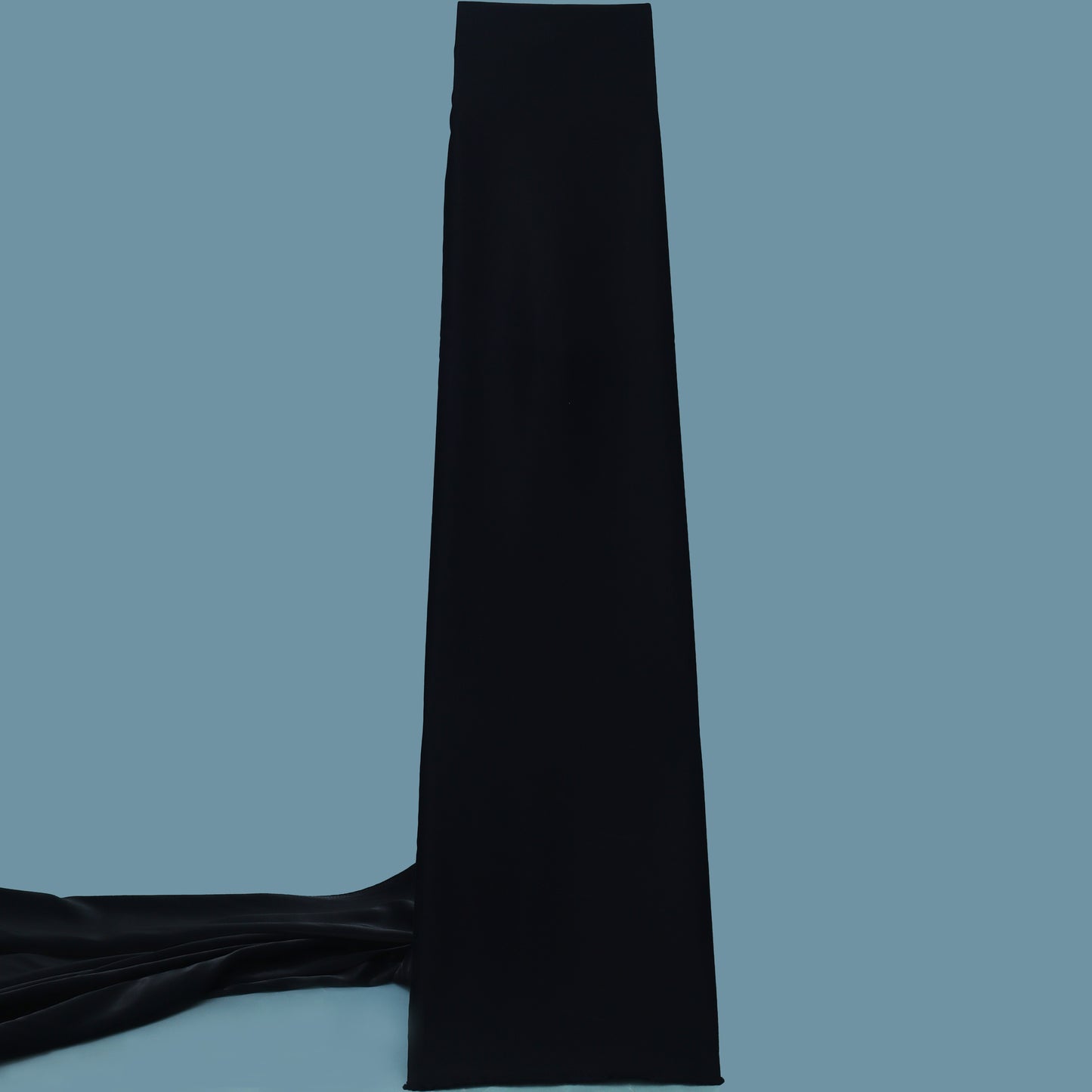 Black Color Satin Tussar Fabric