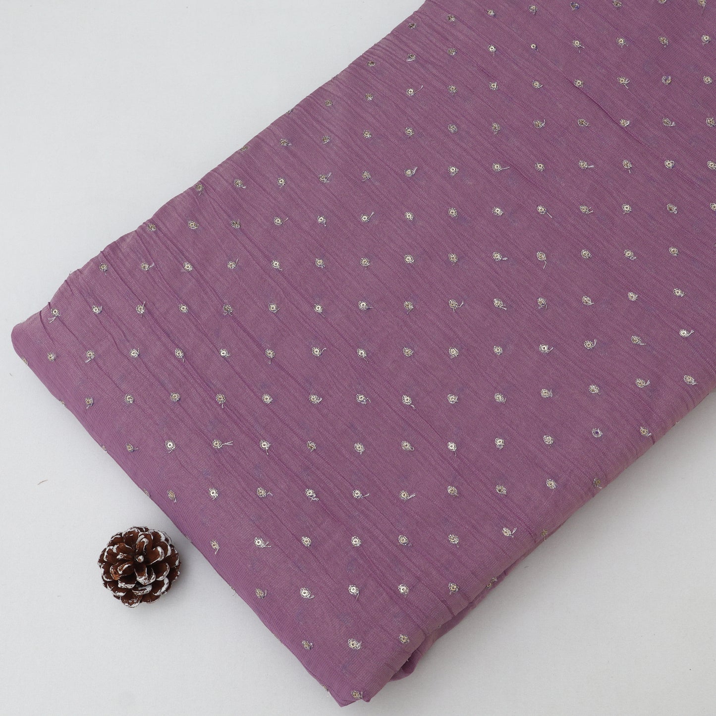 Chanderi Embroidery Fabric