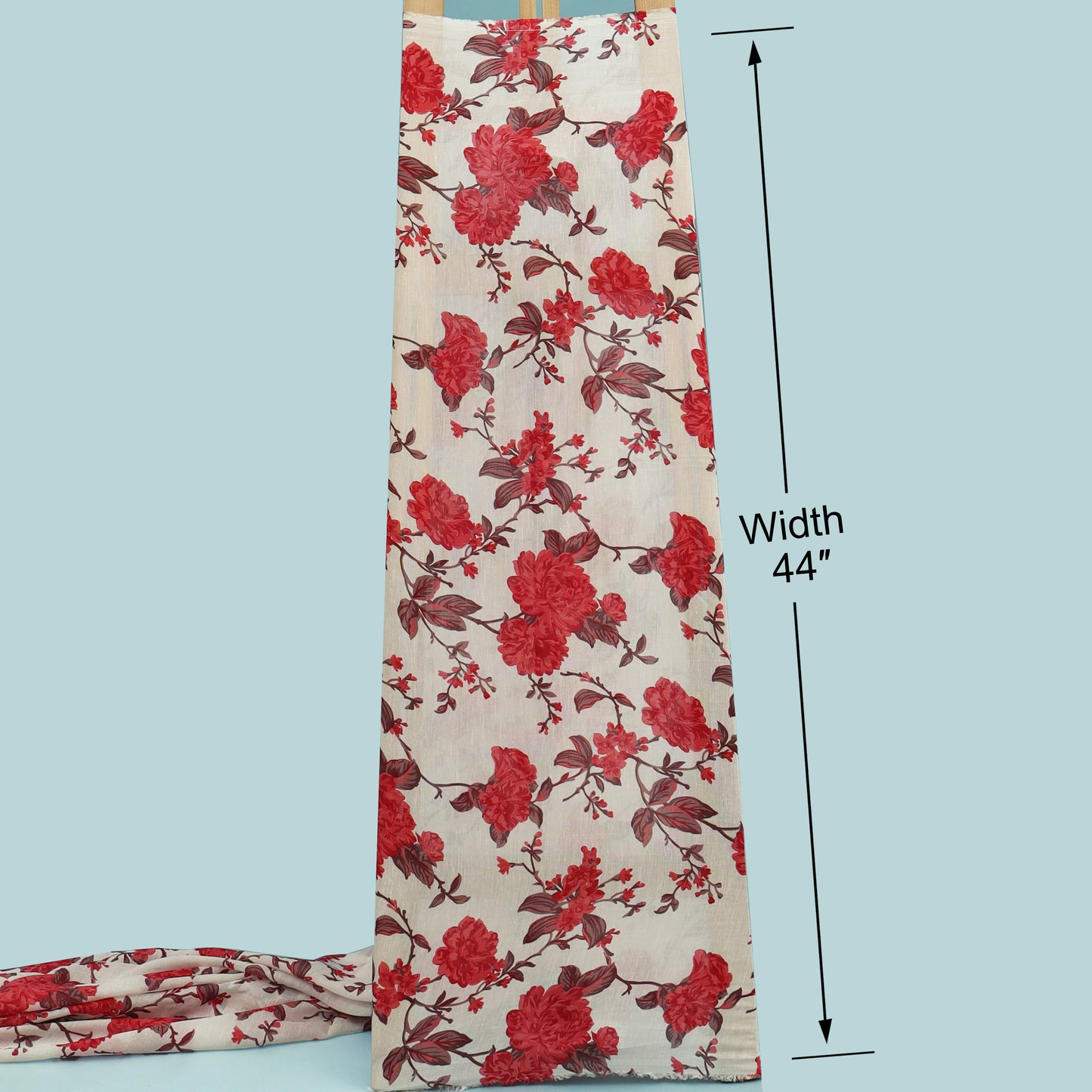 Floral Linen Print Fabric