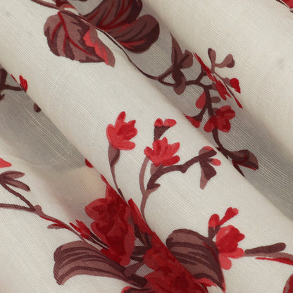 Floral Linen Print Fabric