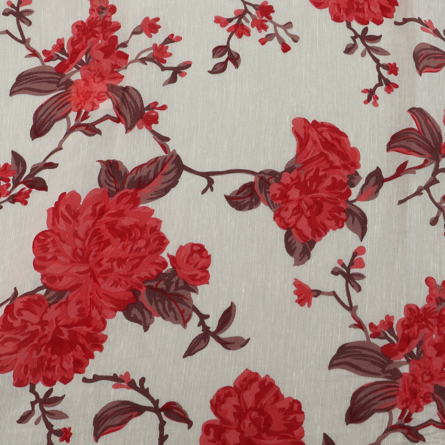 Floral Linen Print Fabric