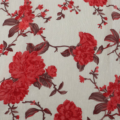 Floral Linen Print Fabric
