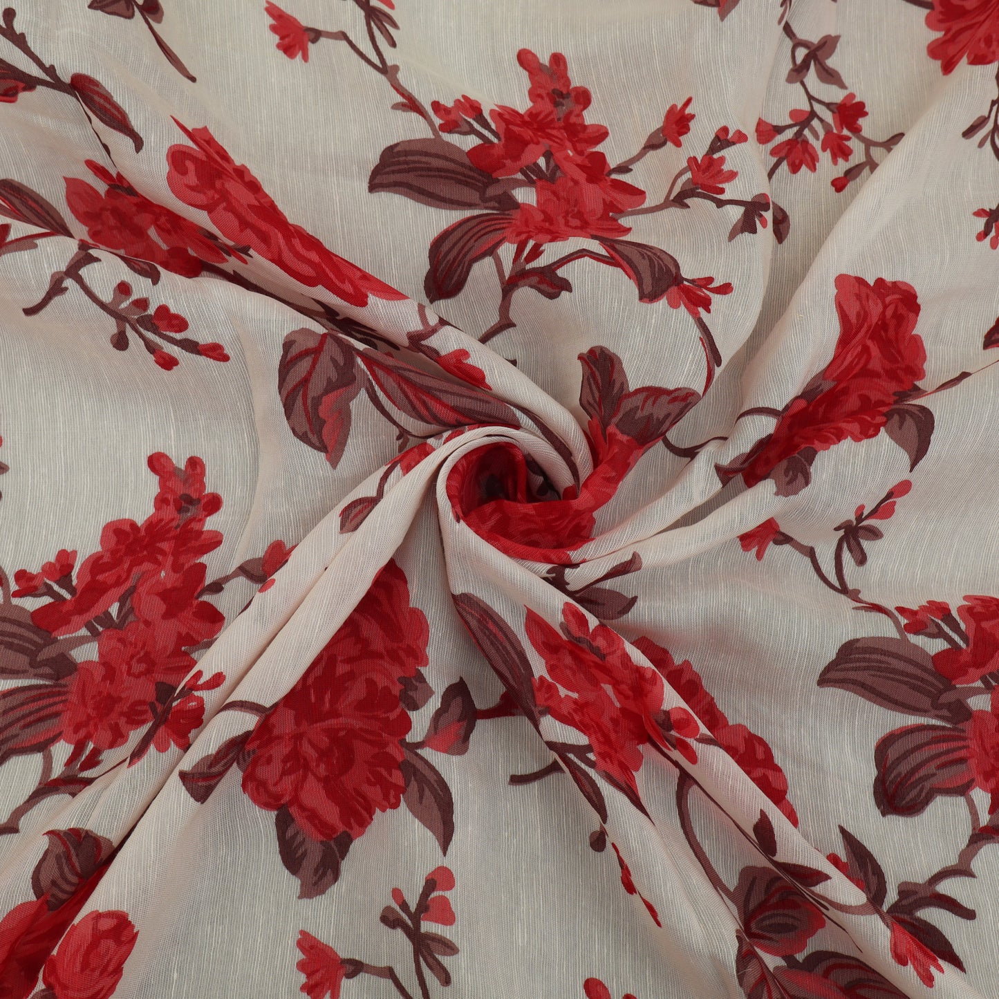 Floral Linen Print Fabric