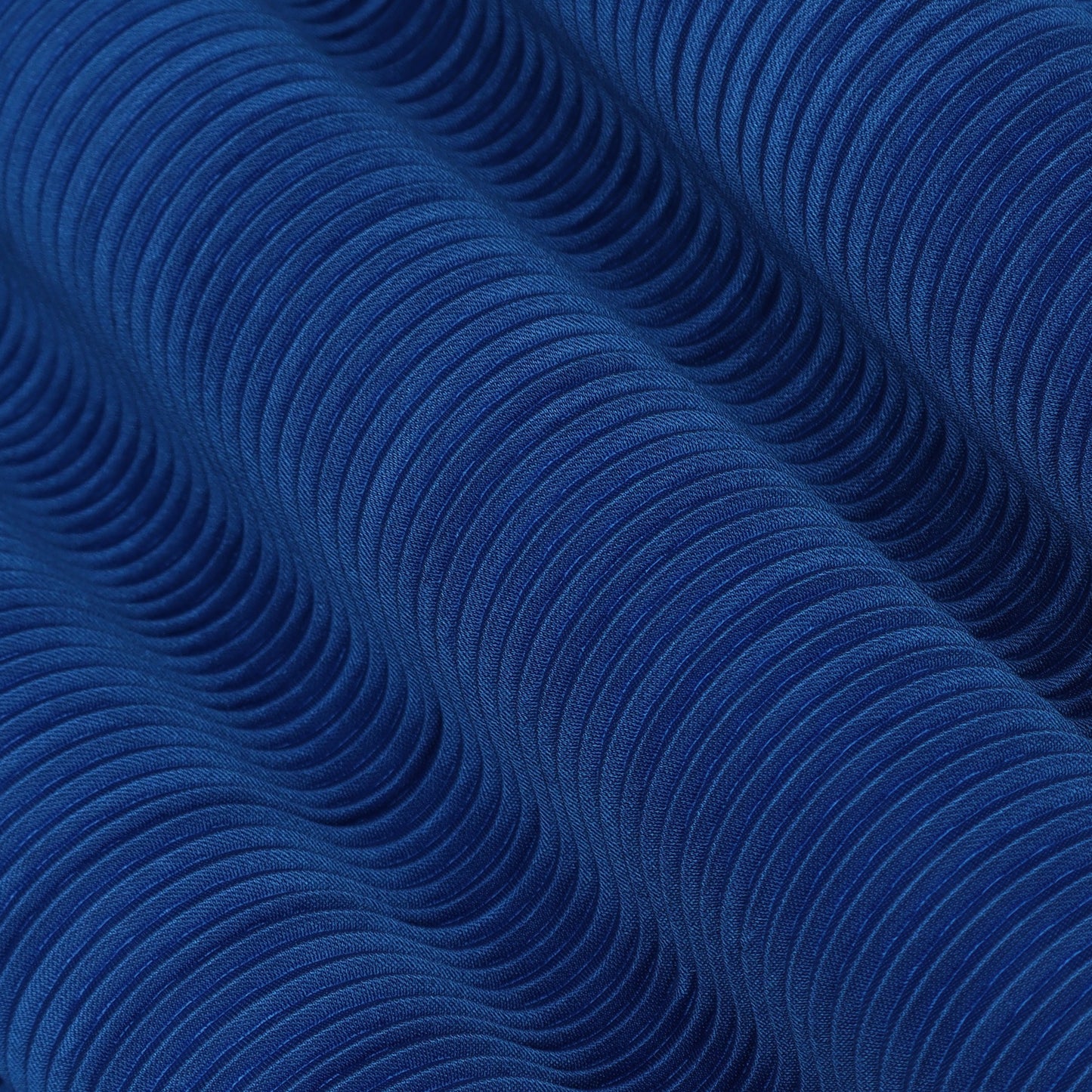 Royal Blue Color Crush Satin Plain Fabric