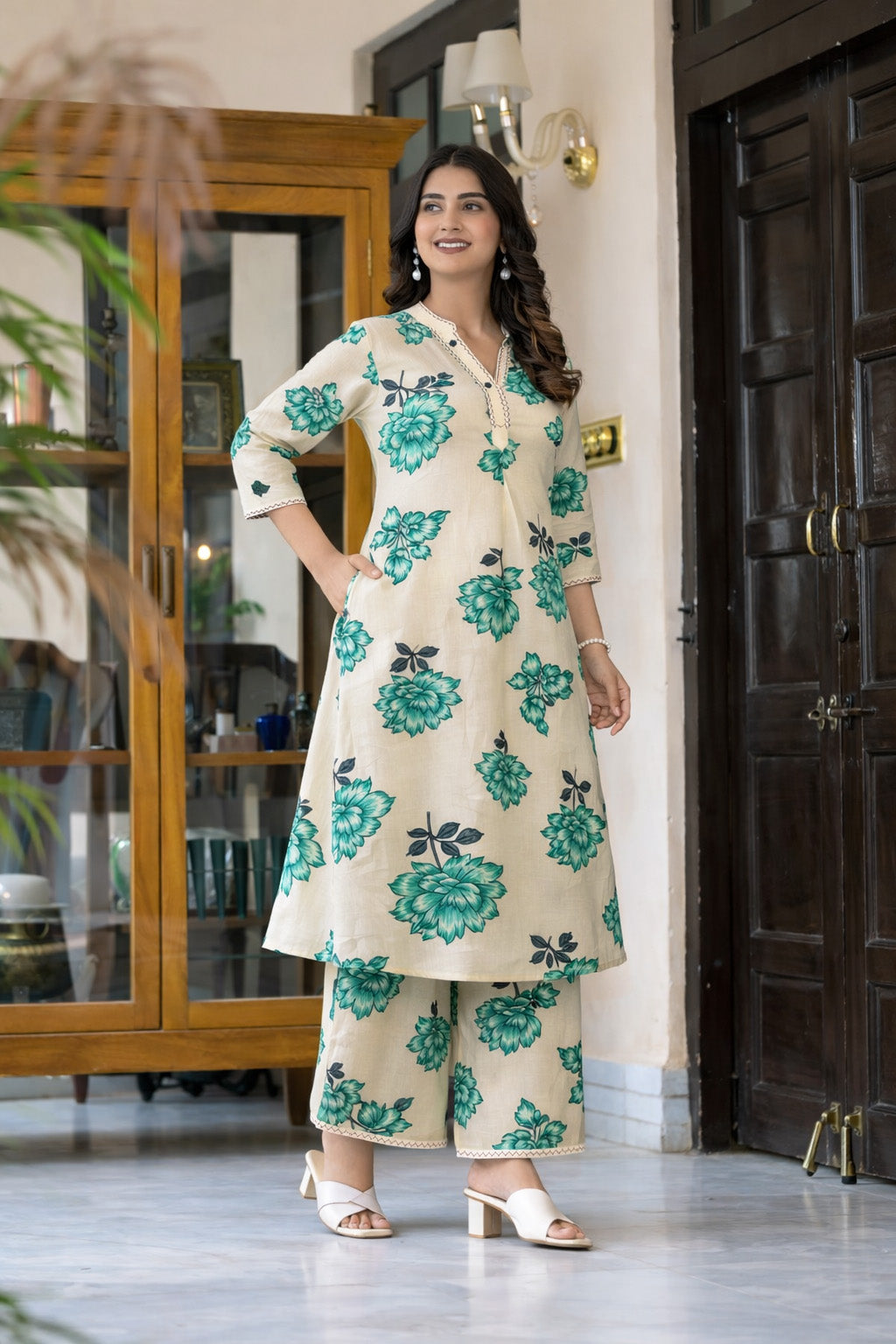 Chanderi Print Fabric