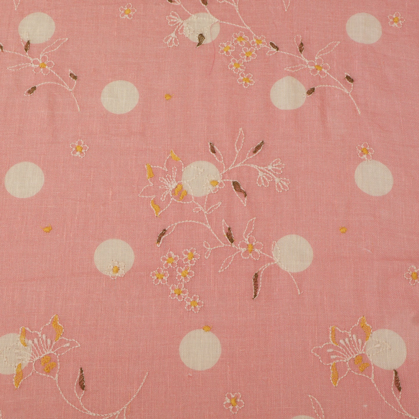 Pure Linen Embroidery Fabric