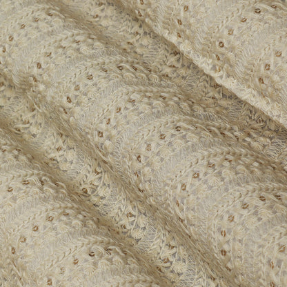 White Color Georgette Embroidery Fabric