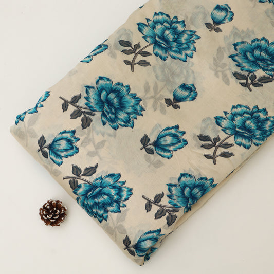 Chanderi Print Fabric