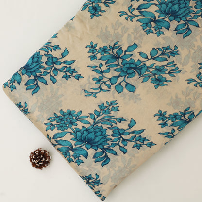 Chanderi Floral Print Fabric