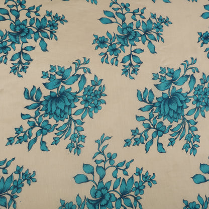 Chanderi Floral Print Fabric