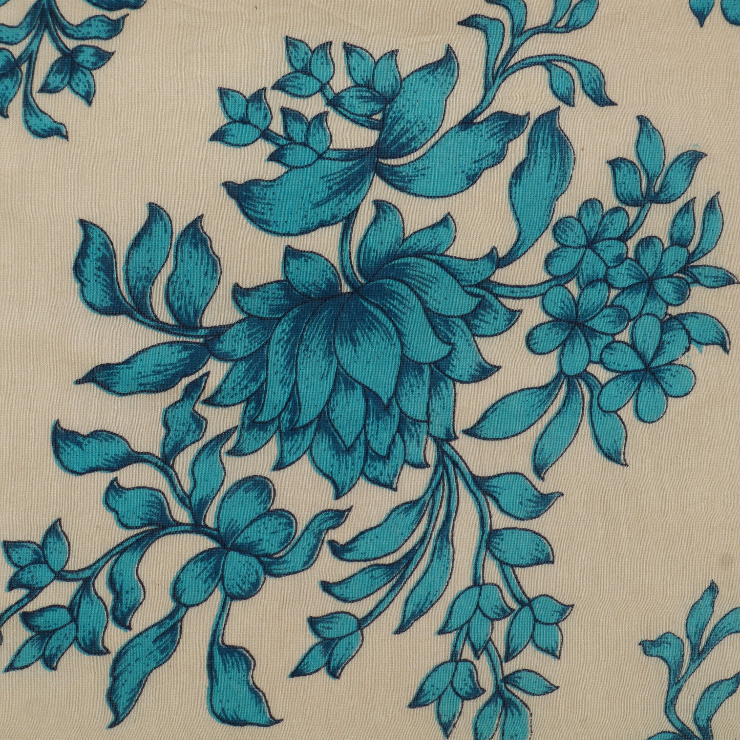 Chanderi Floral Print Fabric
