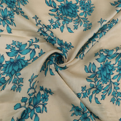 Chanderi Floral Print Fabric