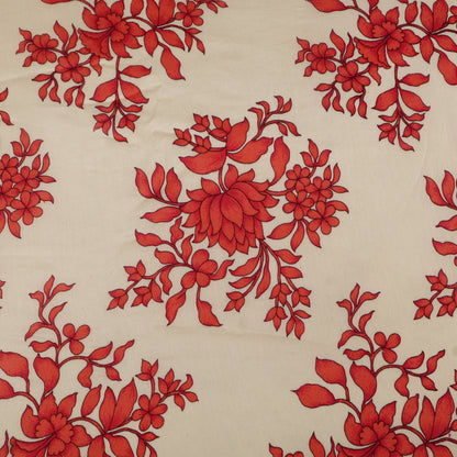 Chanderi Floral Print Fabric