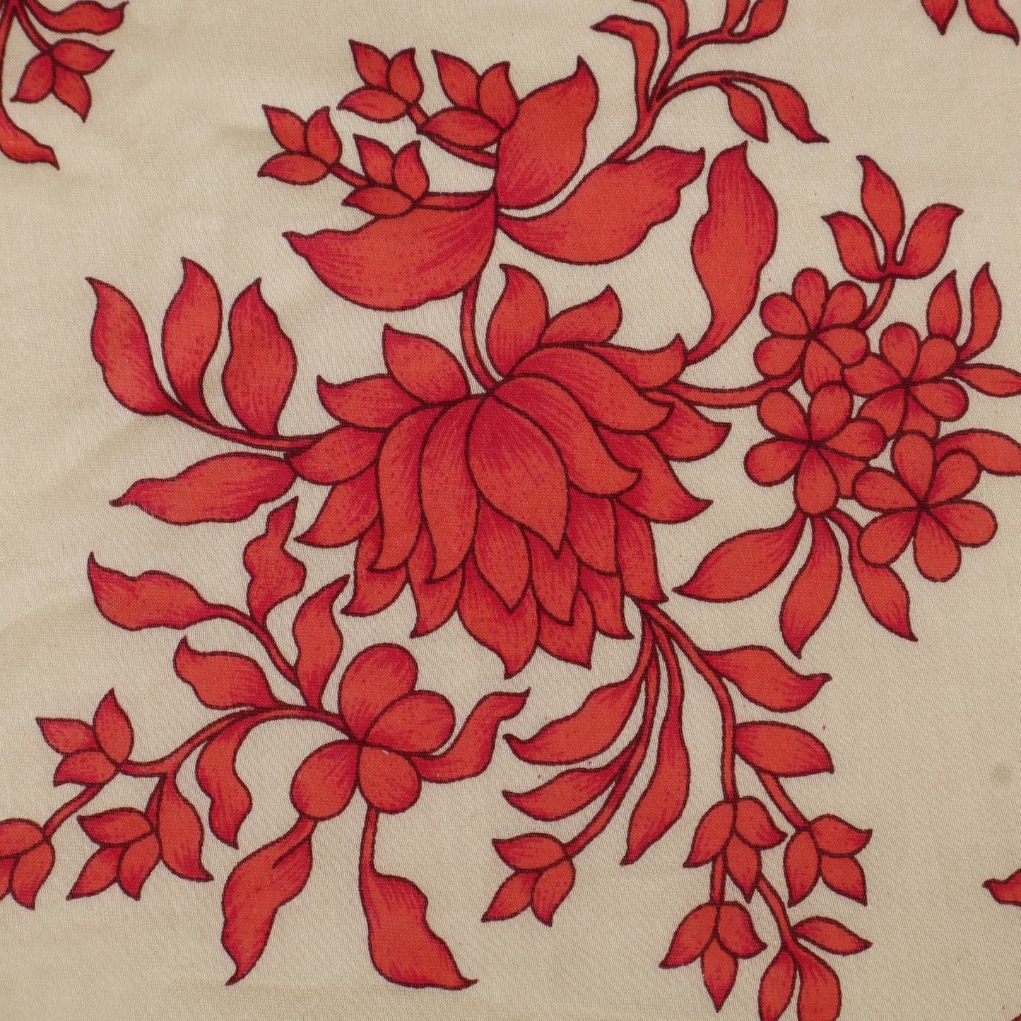 Chanderi Floral Print Fabric