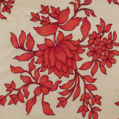 Chanderi Floral Print Fabric