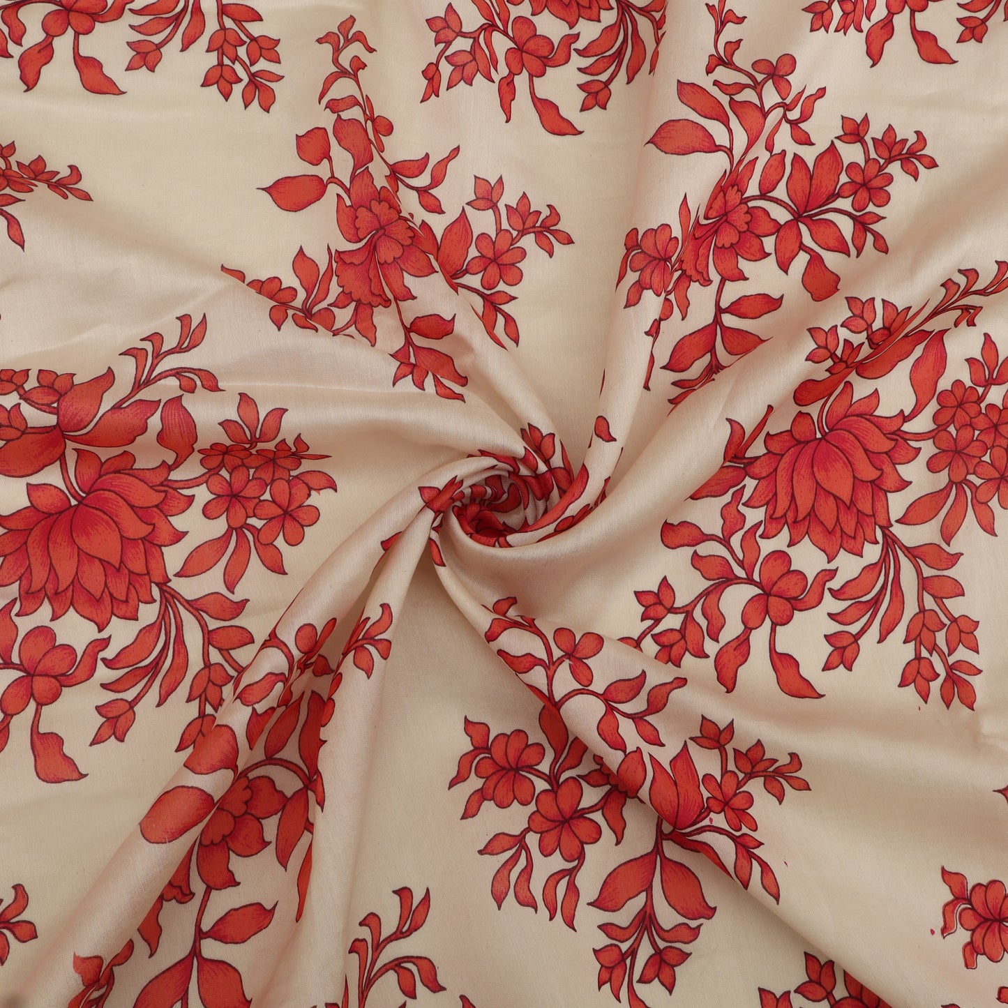 Chanderi Floral Print Fabric