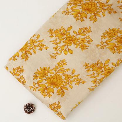 Chanderi Floral Print Fabric