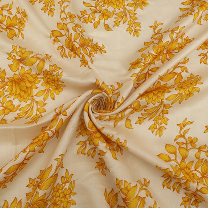 Chanderi Floral Print Fabric