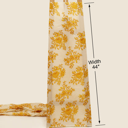 Chanderi Floral Print Fabric