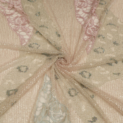 Crosia Net Sequins Embroidered Fabric