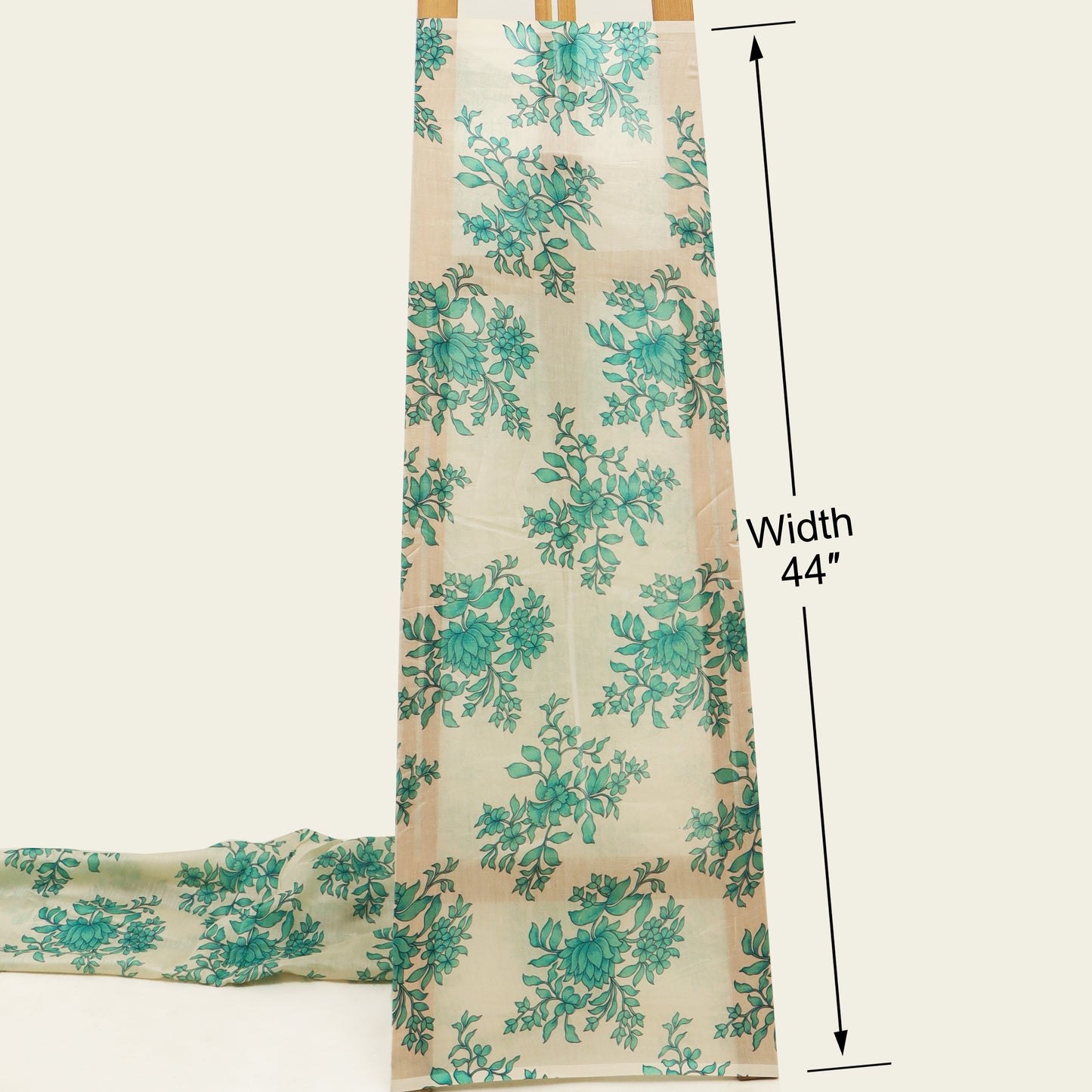 Chanderi Floral Print Fabric