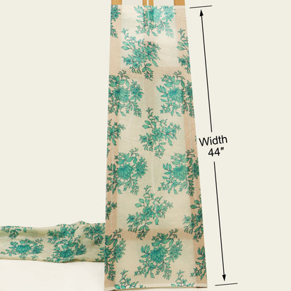 Chanderi Floral Print Fabric