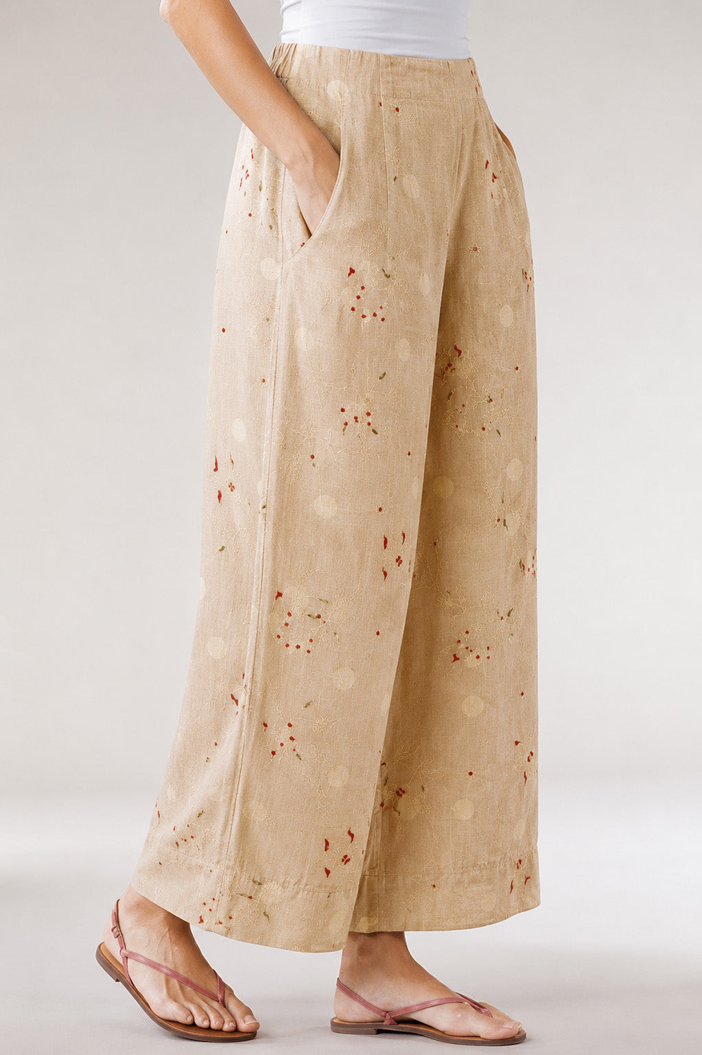 Pure Linen Embroidery Fabric