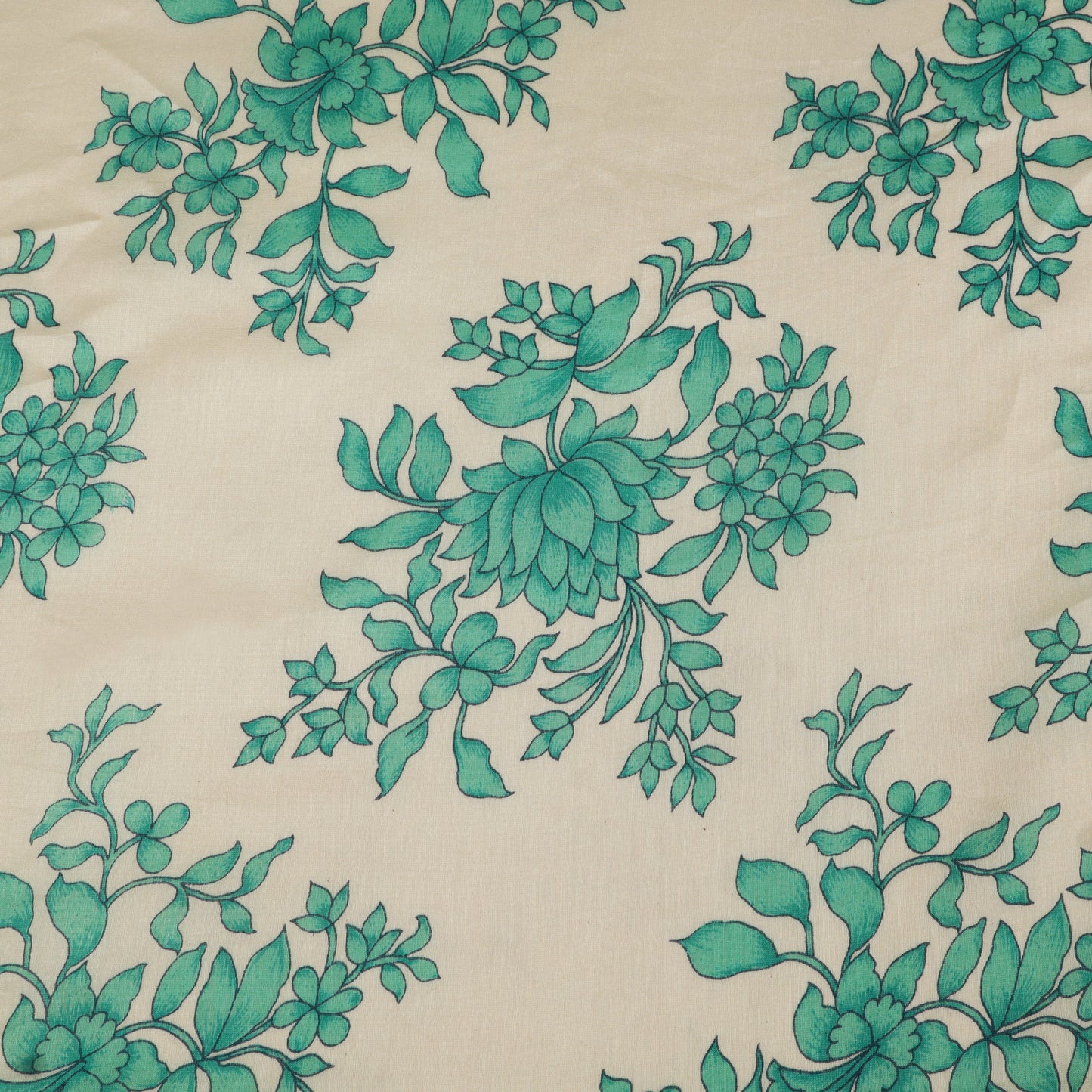Chanderi Floral Print Fabric
