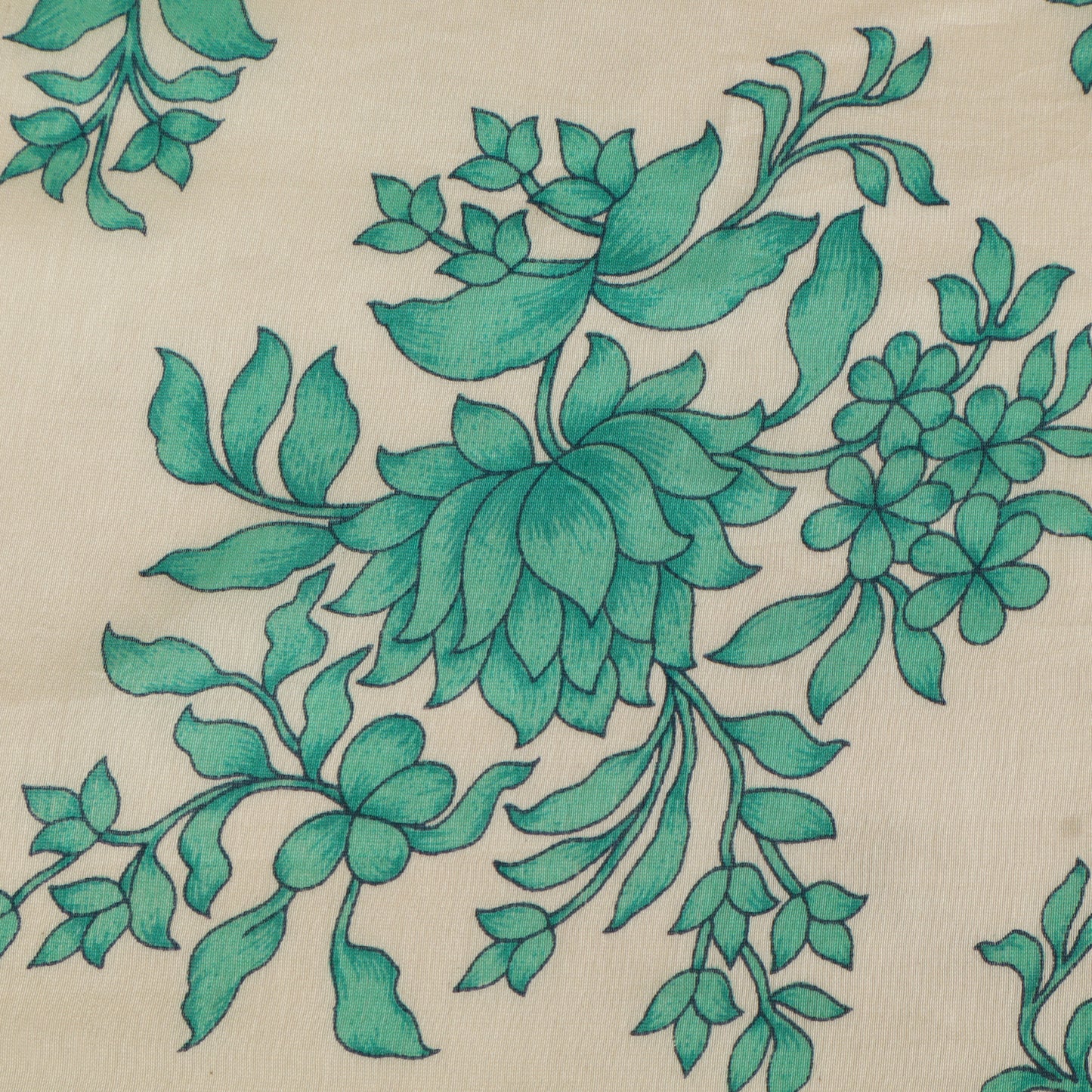 Chanderi Floral Print Fabric