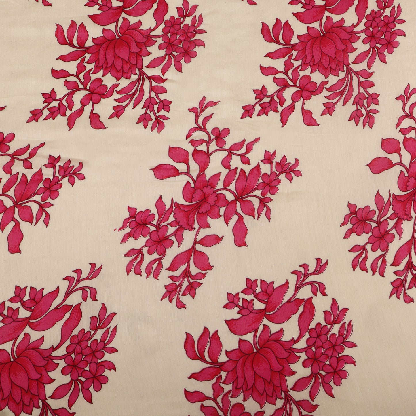 Chanderi Floral Print Fabric