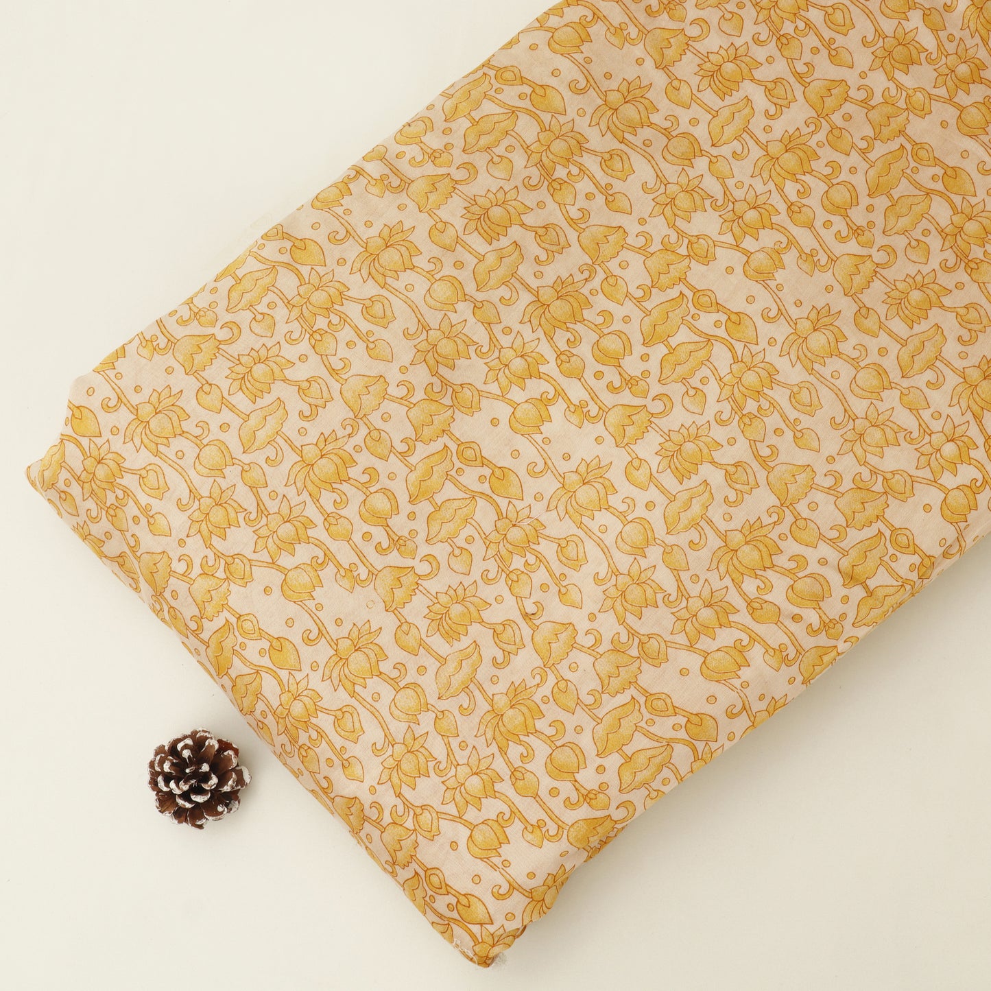 Chanderi Floral Print Fabric