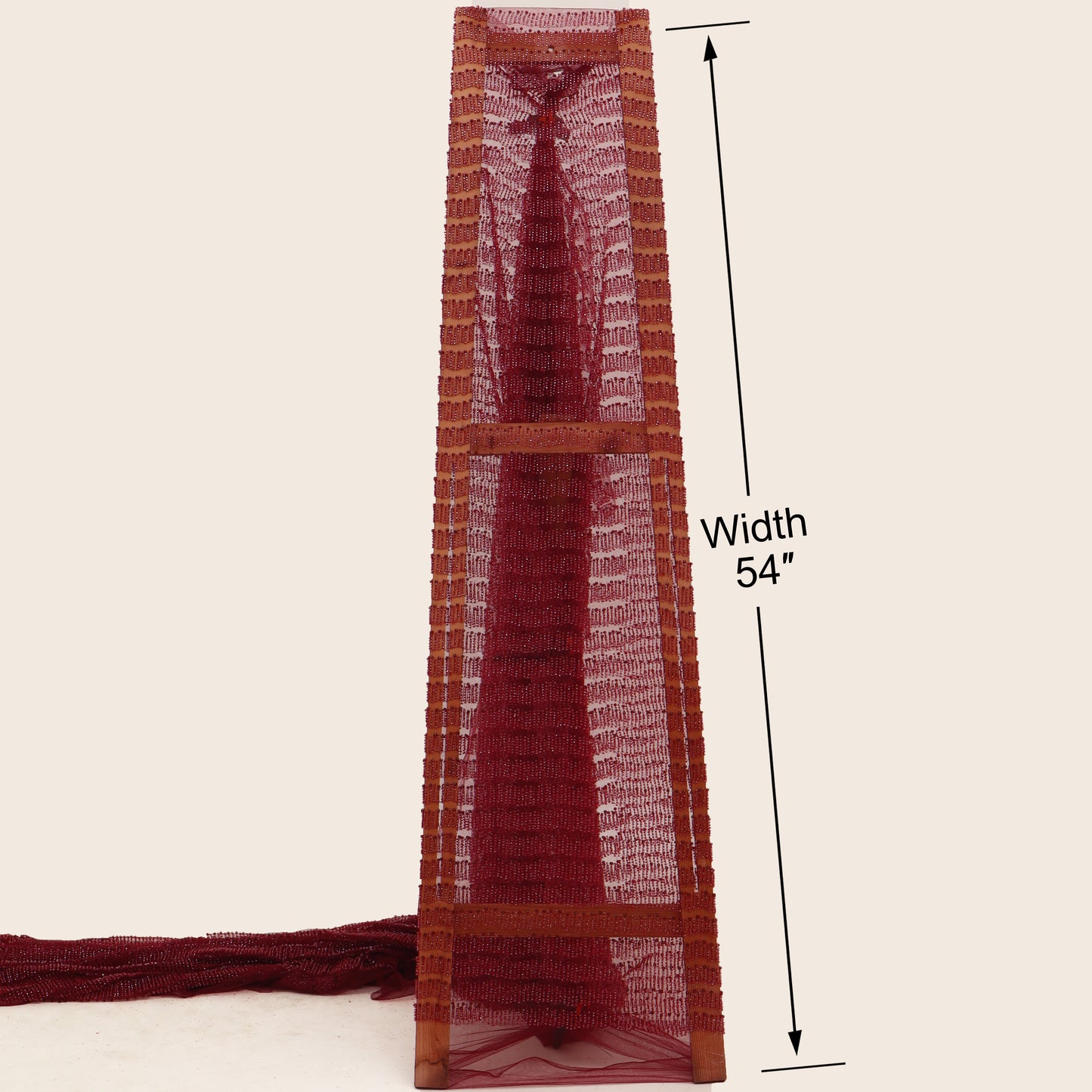 Net Sequins Embroidery Fabric