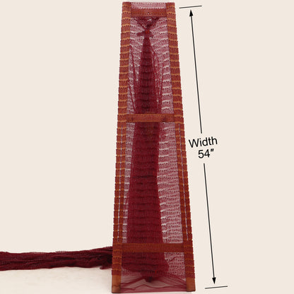 Net Sequins Embroidery Fabric