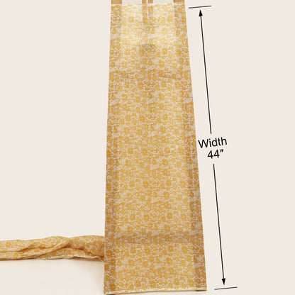 Chanderi Floral Print Fabric