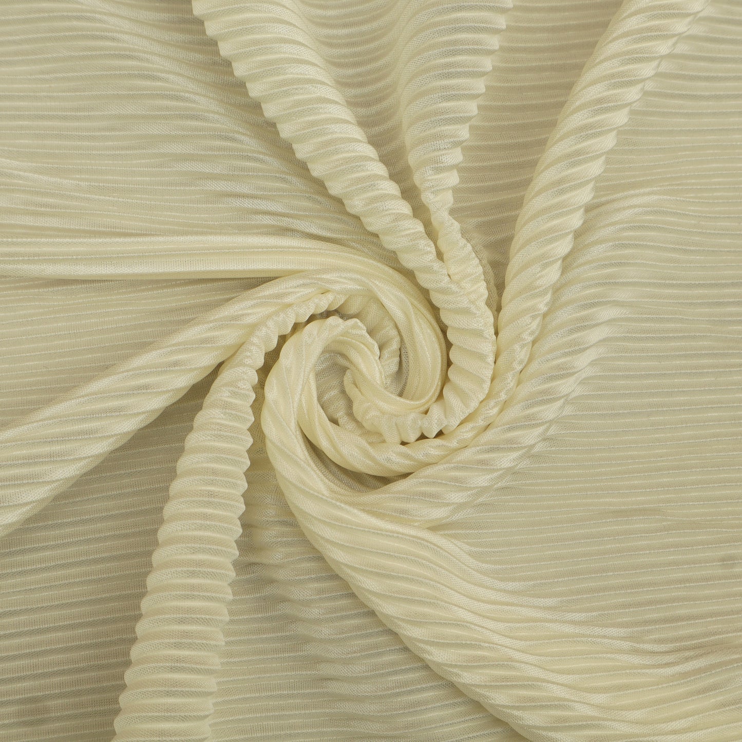 Cream Color Crush Satin Plain Fabric