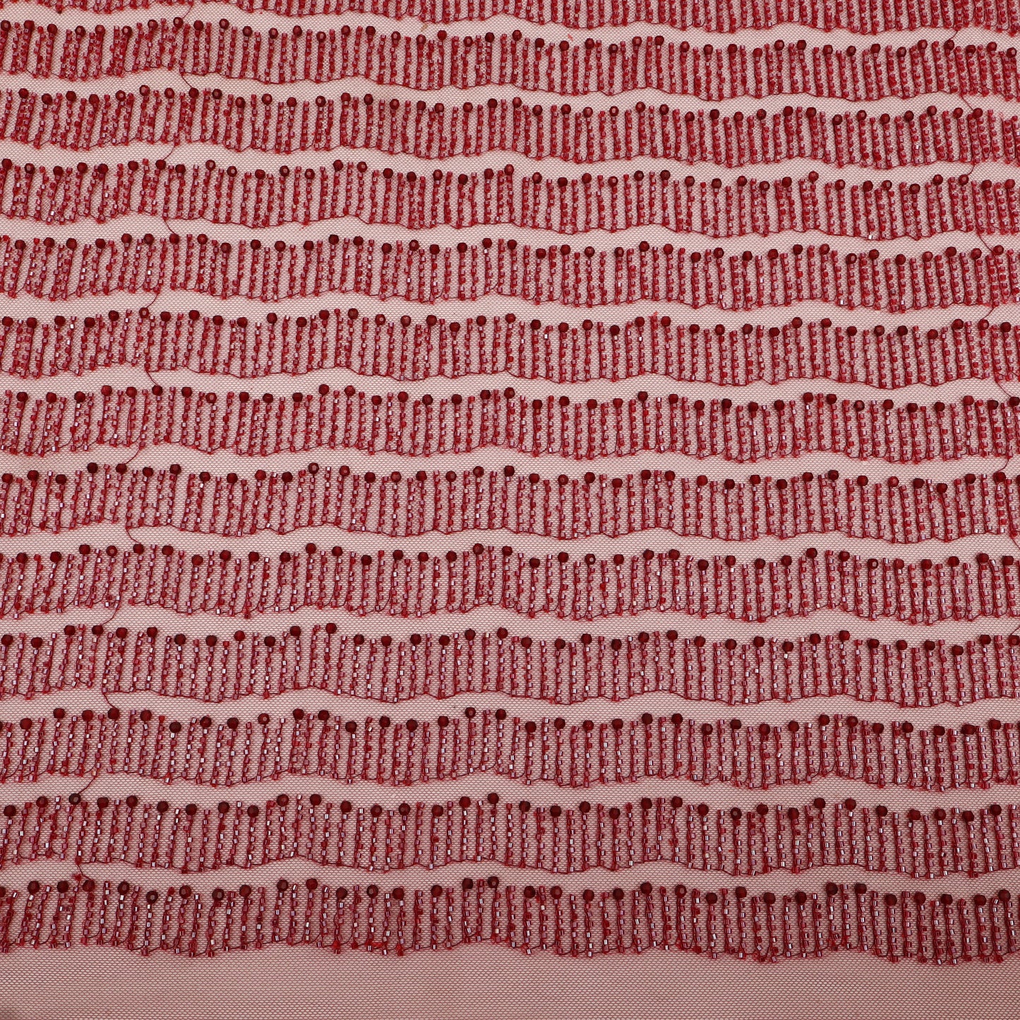 Net Sequins Embroidery Fabric