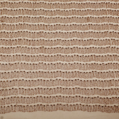 Net Sequins Embroidery Fabric