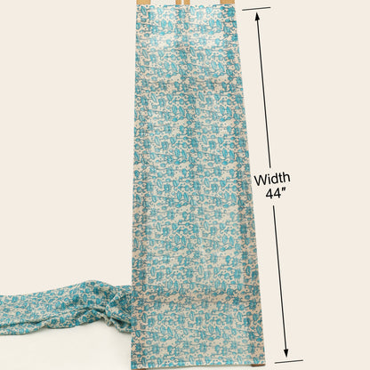 Chanderi Floral Print Fabric