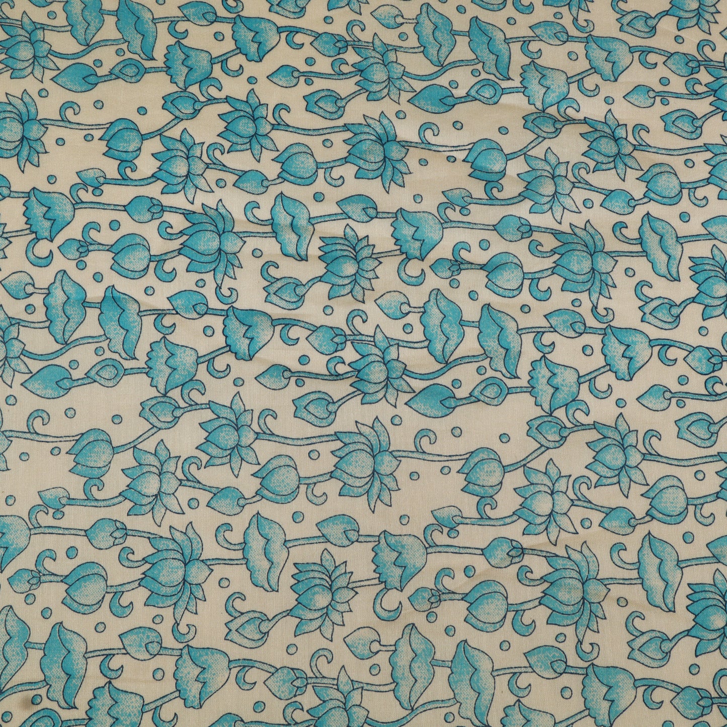 Chanderi Floral Print Fabric