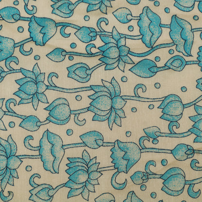 Chanderi Floral Print Fabric