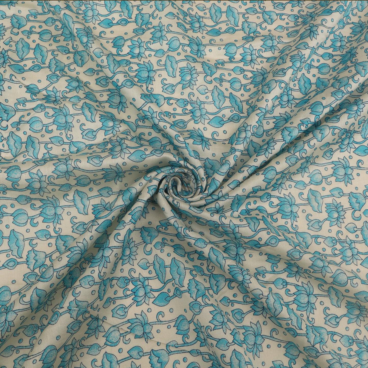 Chanderi Floral Print Fabric